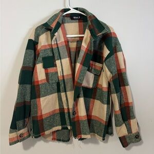 Blue B Button up Flannel